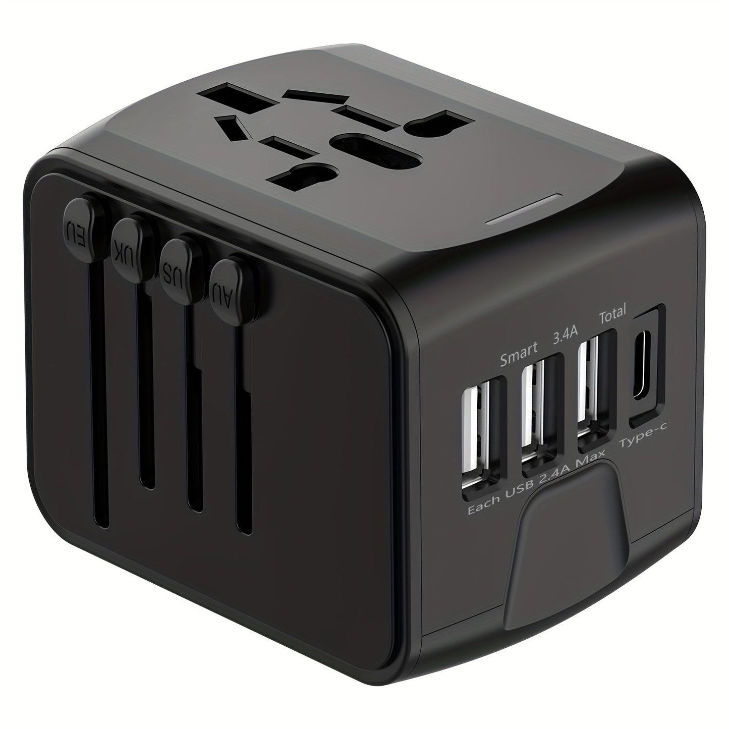 Global Travel Charger with 4 USB and Type C