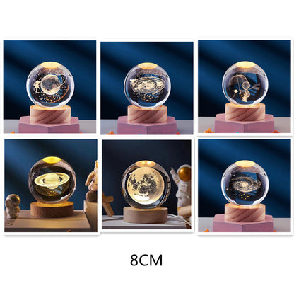 Glowing Orb – Modern 3D Table Lamp