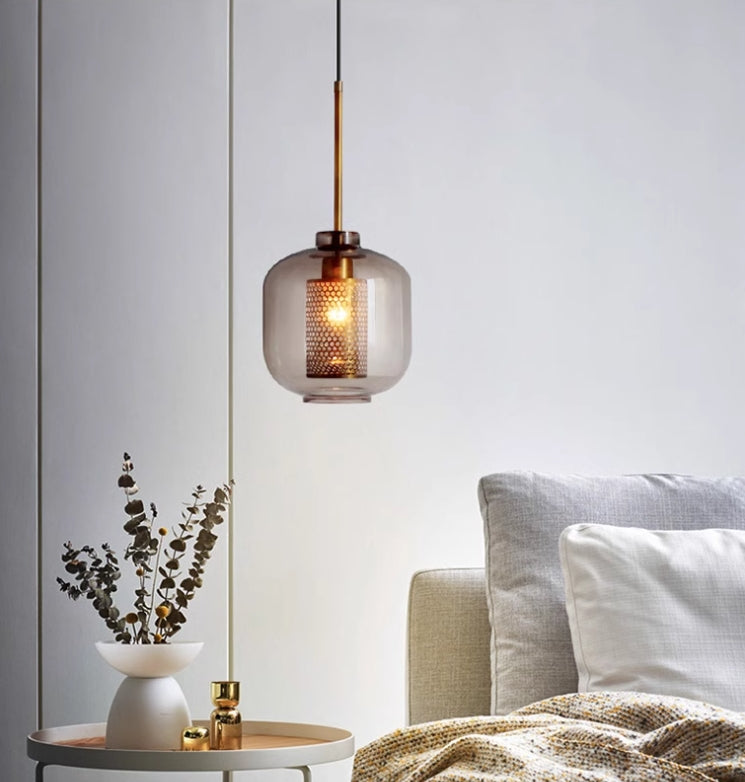 Elegant Glass Drop Pendant Lighting Fixture - Glamry