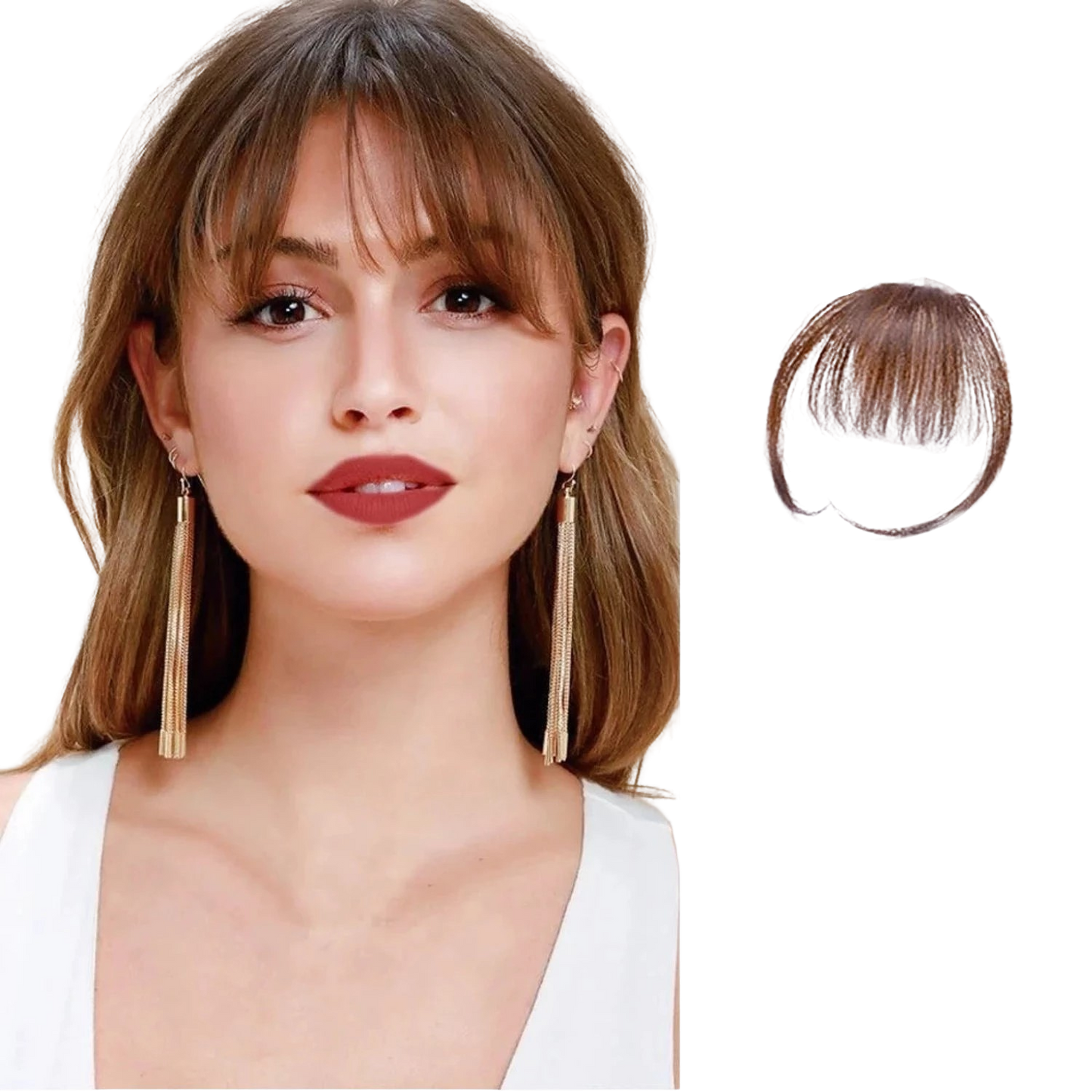 Clip in Fringe Human Hair Bangs
