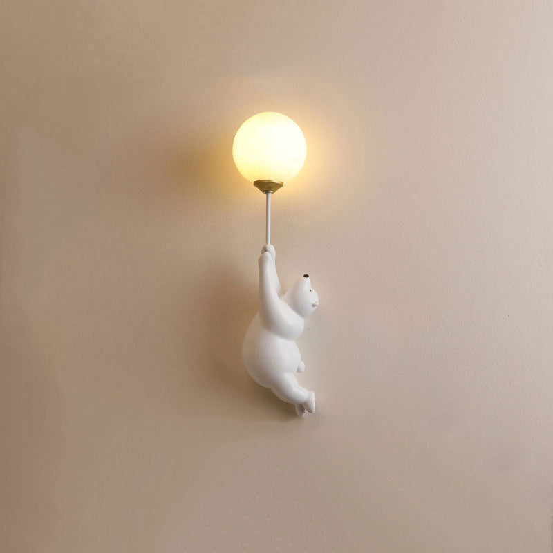 Colorful Kids LED Wall Light in Resin and Acrylic