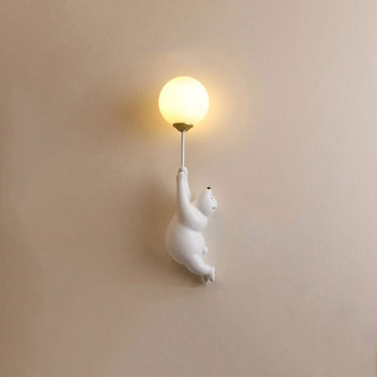 Colorful Kids LED Wall Light in Resin and Acrylic