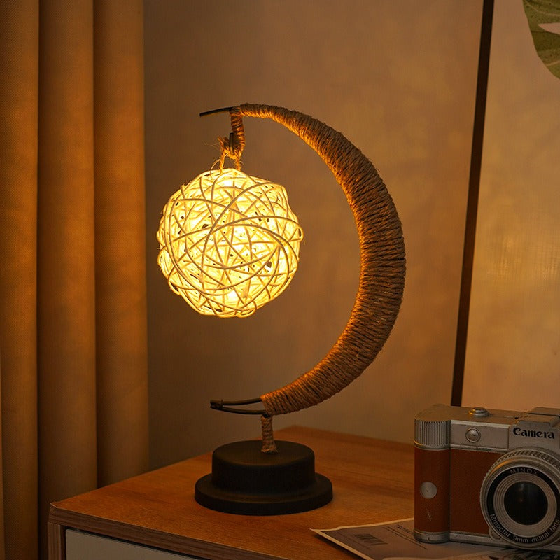 Soft Moon Glass Table Lamp