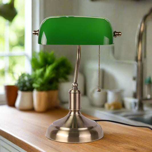 Elegant Clear Glass Desk Lamp - Glamry