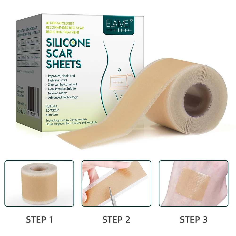 Reusable Medical-Grade Silicone Scar Sheet Roll