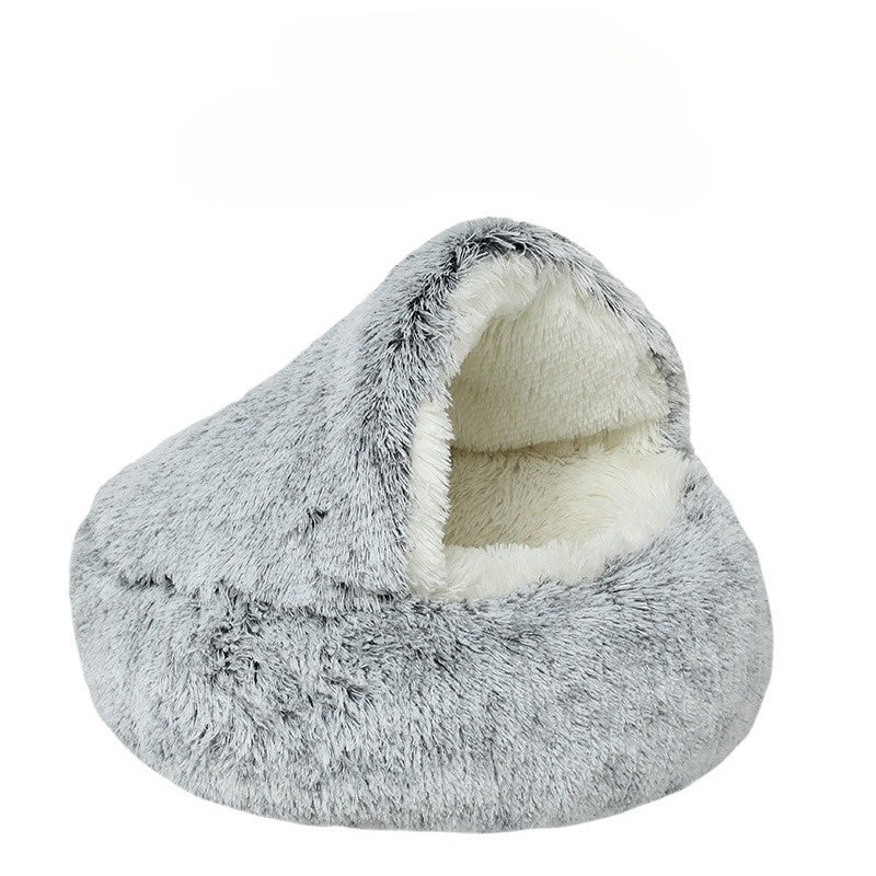Soft Cat Bed & Warm Sleeper Bag Set