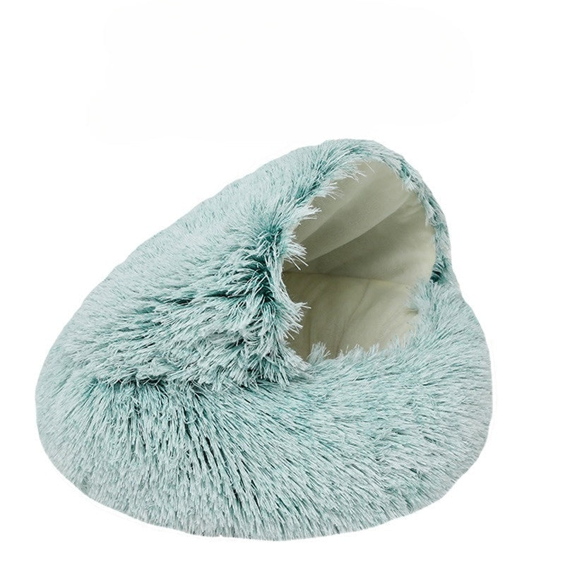 Soft Cat Bed & Warm Sleeper Bag Set