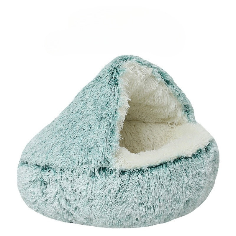 Soft Cat Bed & Warm Sleeper Bag Set