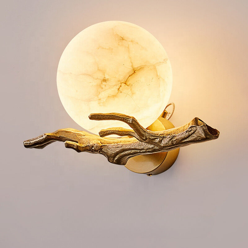 Elegant White Glass Wall Lamp - Glamry
