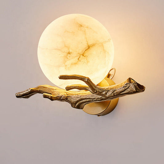 Elegant White Glass Wall Lamp - Glamry