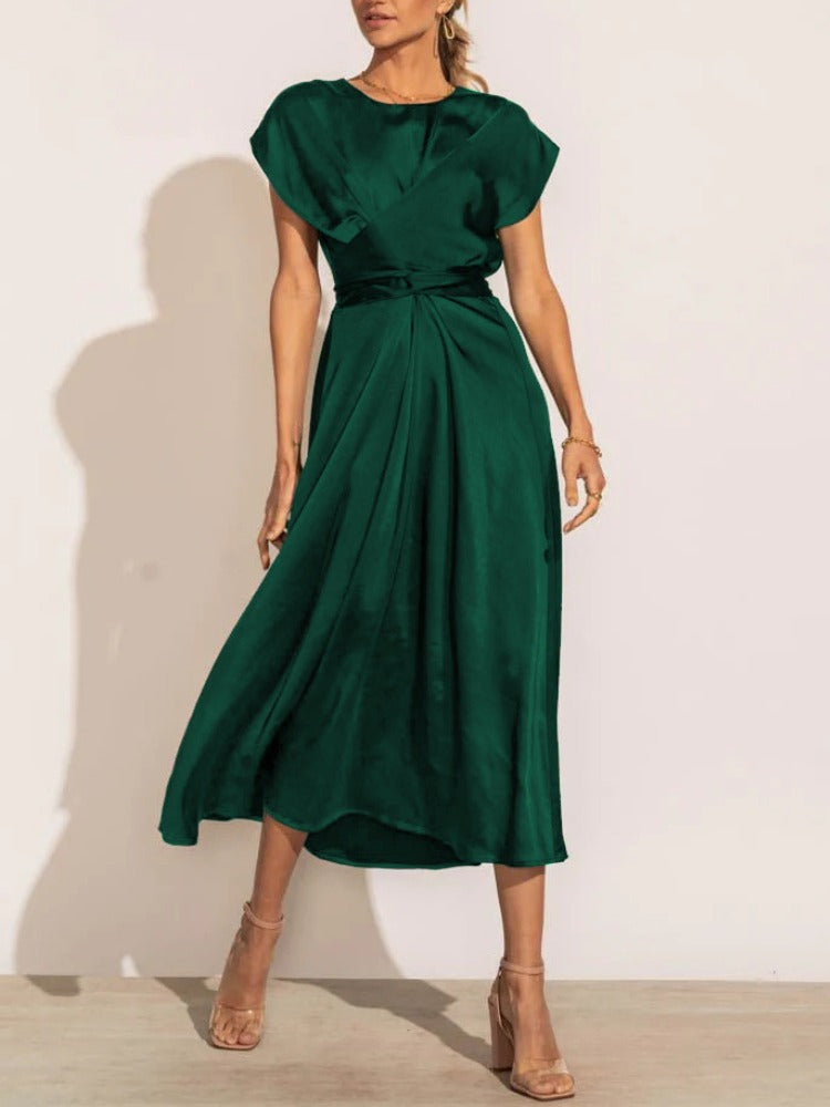 Beautiful Formal Midi Party Dress - Glamry
