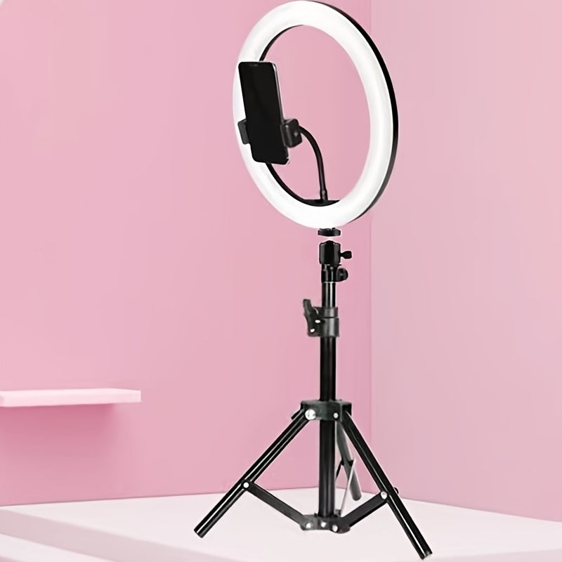 Compact LED Ring Light Kit for Makeup and Video - Glamry