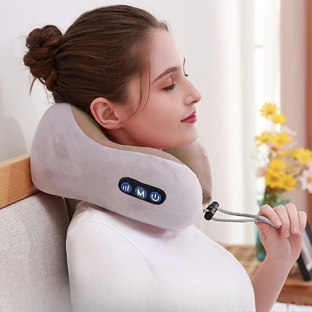Soft U-Neck Travel Pillow for Ultimate Relaxation - Glamry