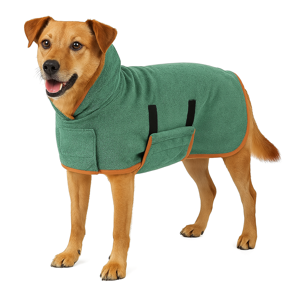 Cozy Pet Robe for Dogs - Soft Quick-Dry Dog Bathrobe