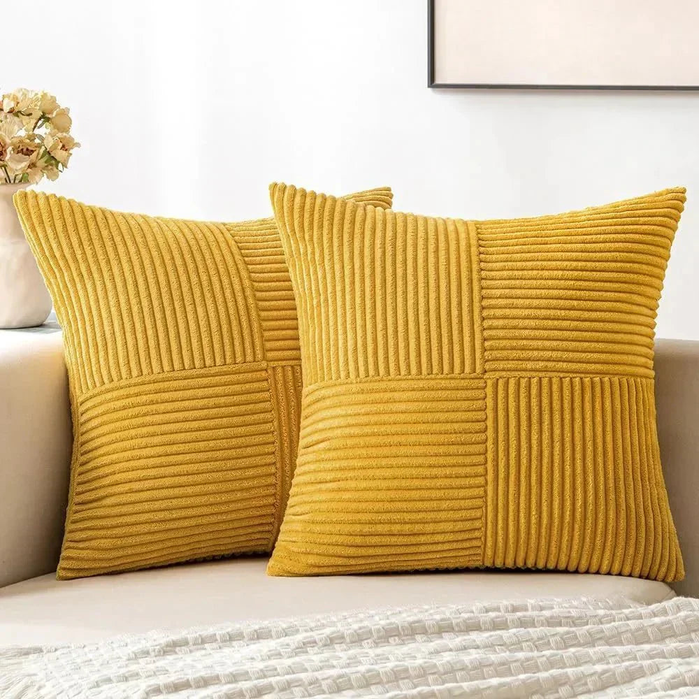 Plush Corduroy Pillow Covers
