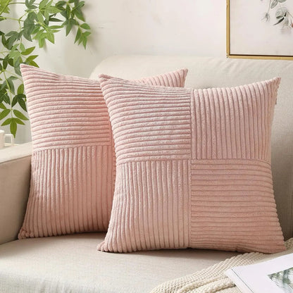 Plush Corduroy Pillow Covers