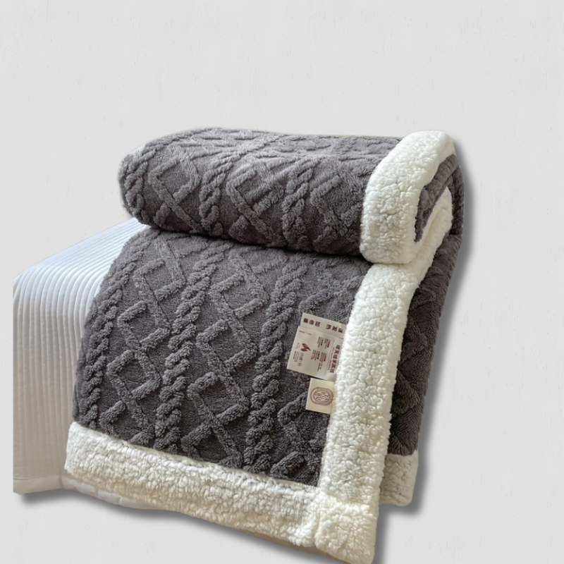 Soft Plush Reversible Blanket for Cold Weather - Glamry