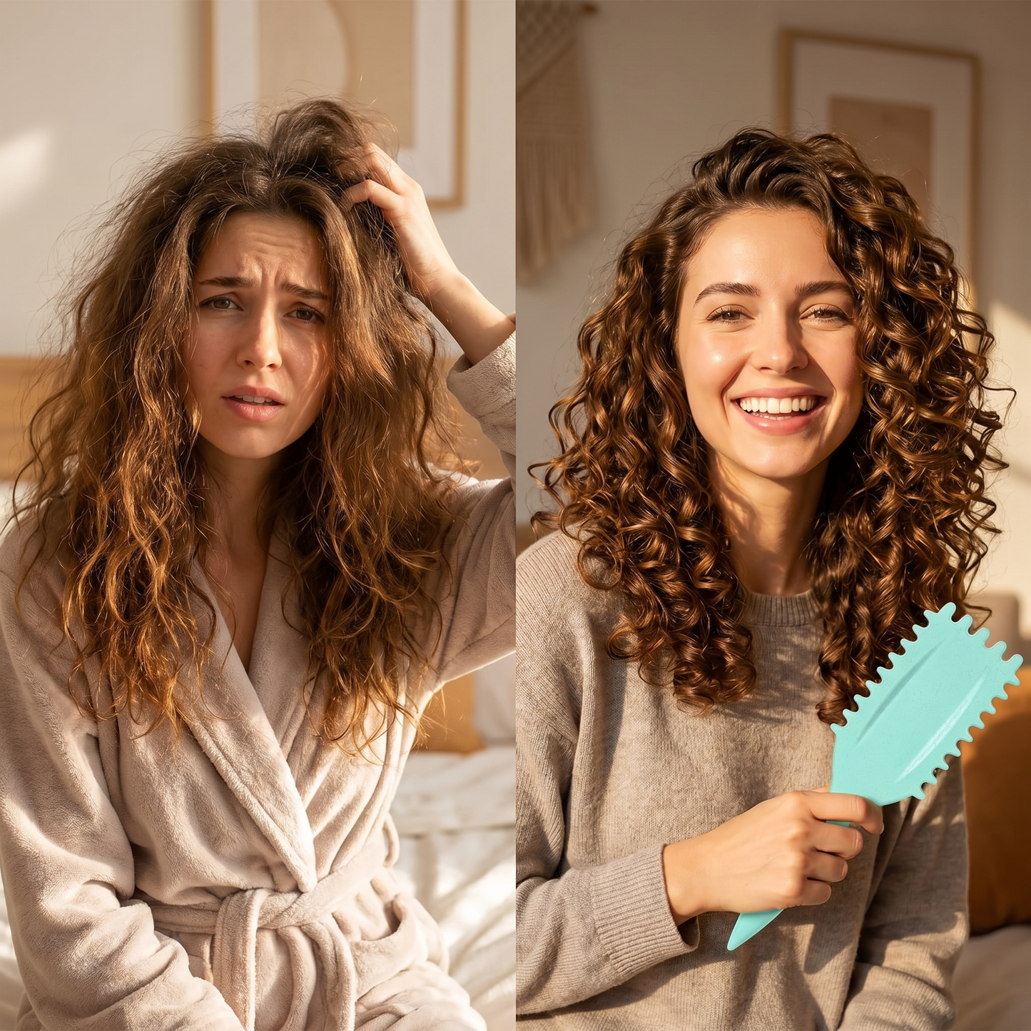 3-in-1 Detangling & Styling Brush for Perfect Frizz-Free Curls