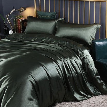 Soft Touch Satin Bedding Set with Cotton Finish