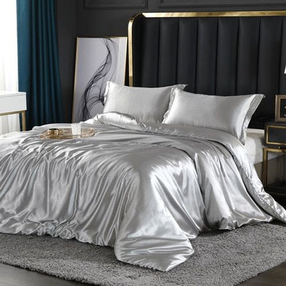 Soft 4-Piece Premium Silk Bed Set