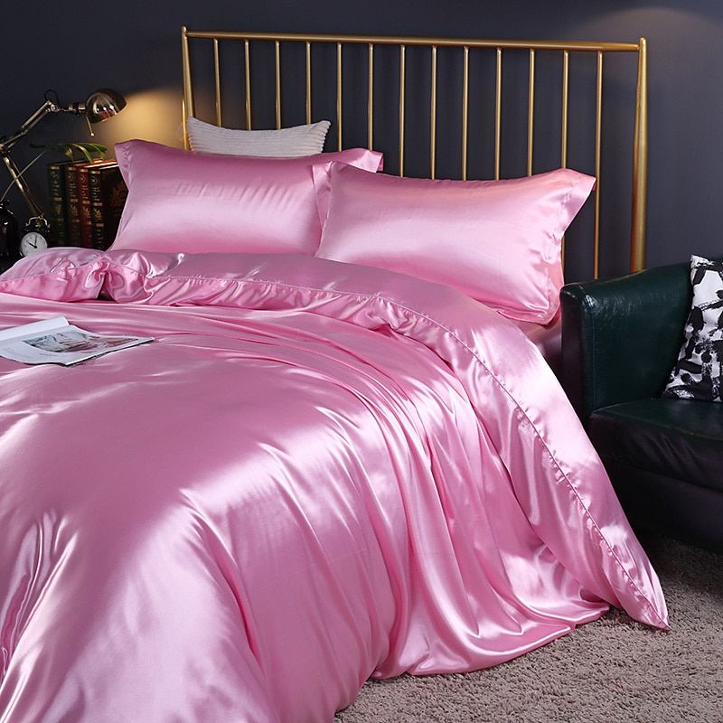 Soft 4-Piece Premium Silk Bed Set