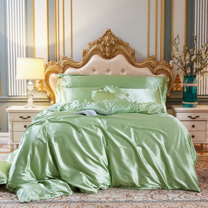 Soft 4-Piece Premium Silk Bed Set