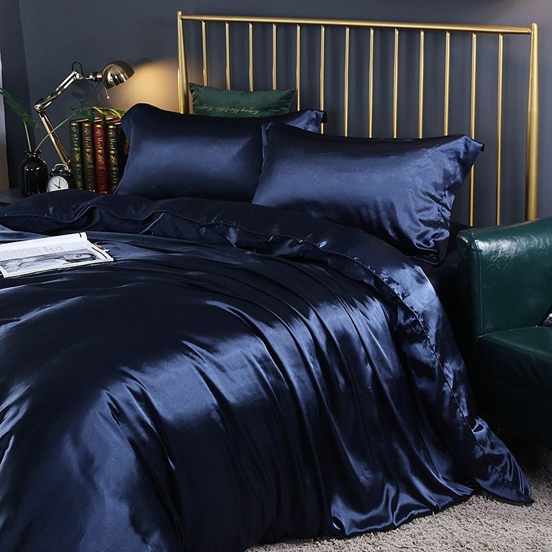 Soft Touch Satin Bedding Set with Cotton Finish