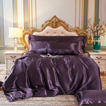 Soft Touch Satin Bedding Set with Cotton Finish
