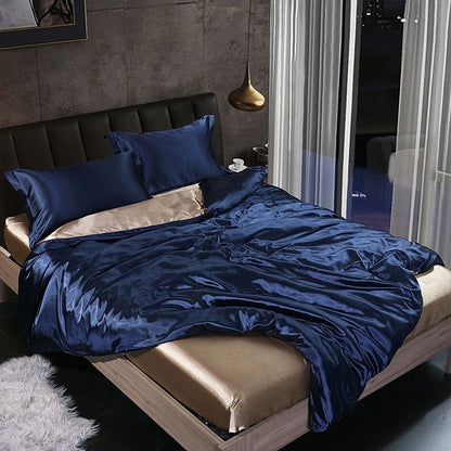 Soft 4-Piece Premium Silk Bed Set