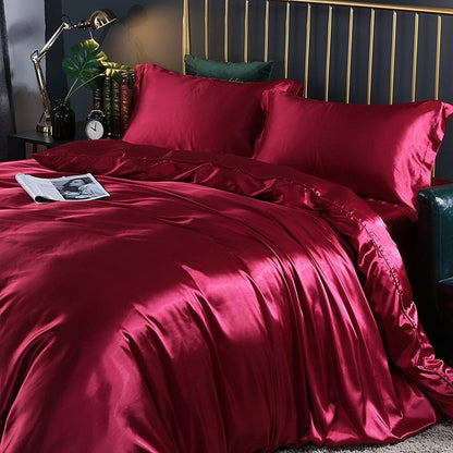 Soft Touch Satin Bedding Set with Cotton Finish