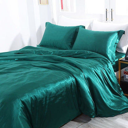Soft 4-Piece Premium Silk Bed Set