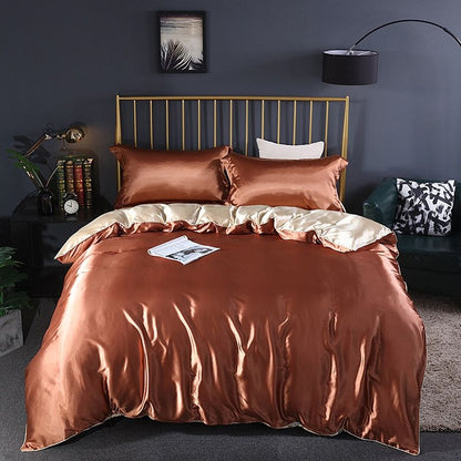 Soft 4-Piece Premium Silk Bed Set