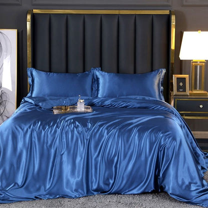 Soft 4-Piece Premium Silk Bed Set