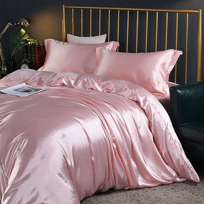 Soft Touch Satin Bedding Set with Cotton Finish
