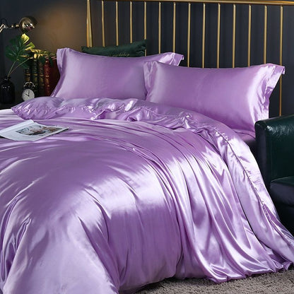Soft 4-Piece Premium Silk Bed Set