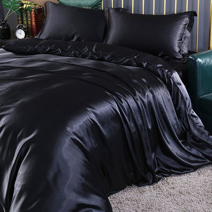 Soft 4-Piece Premium Silk Bed Set