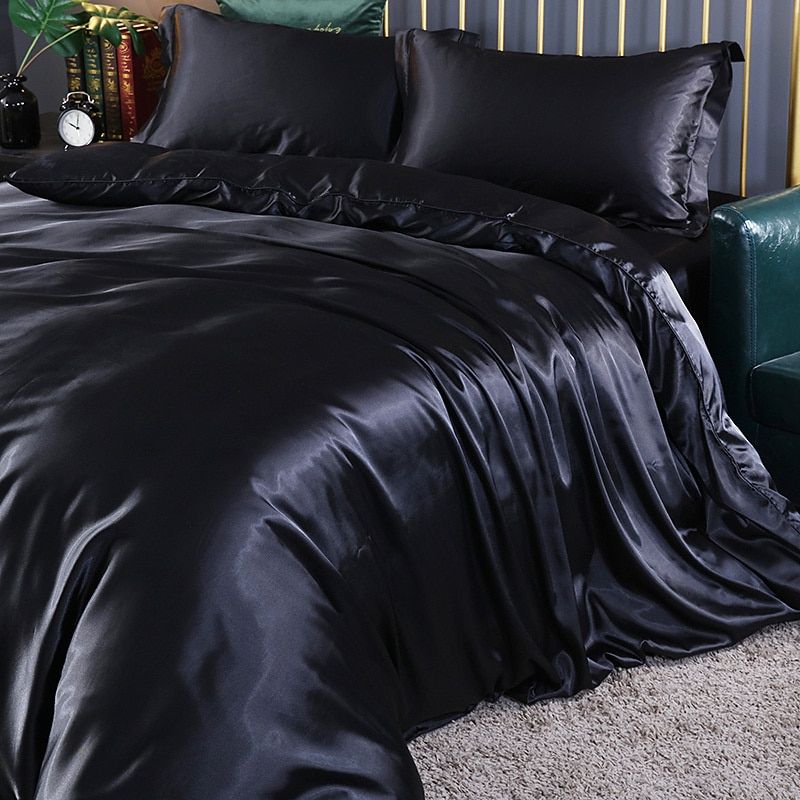 Soft Touch Satin Bedding Set with Cotton Finish