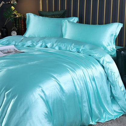 Soft 4-Piece Premium Silk Bed Set