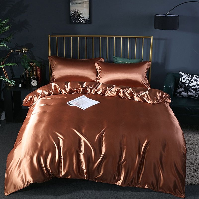 Soft 4-Piece Premium Silk Bed Set
