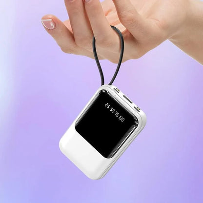 High Capacity Travel Charger with USB Cables and LED Screen - Glamry