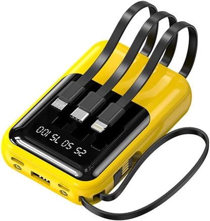 High Capacity Travel Charger with USB Cables and LED Screen