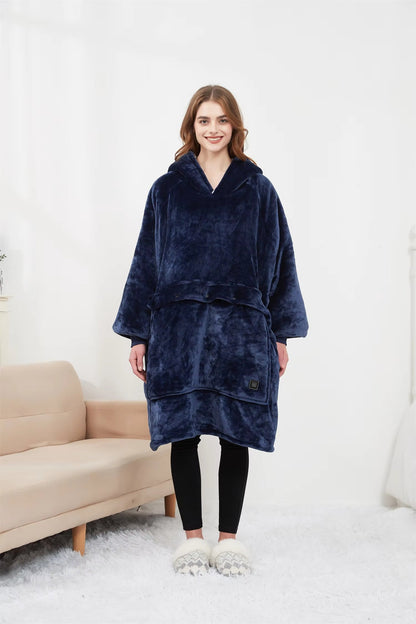 Soft Heated Hooded Blanket for Ultimate Cozy Warmth