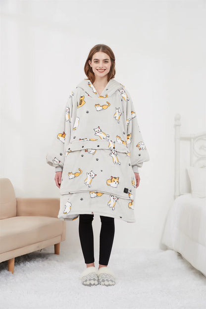 Soft Heated Hooded Blanket for Ultimate Cozy Warmth