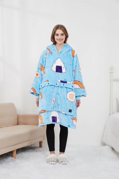 Soft Heated Hooded Blanket for Ultimate Cozy Warmth