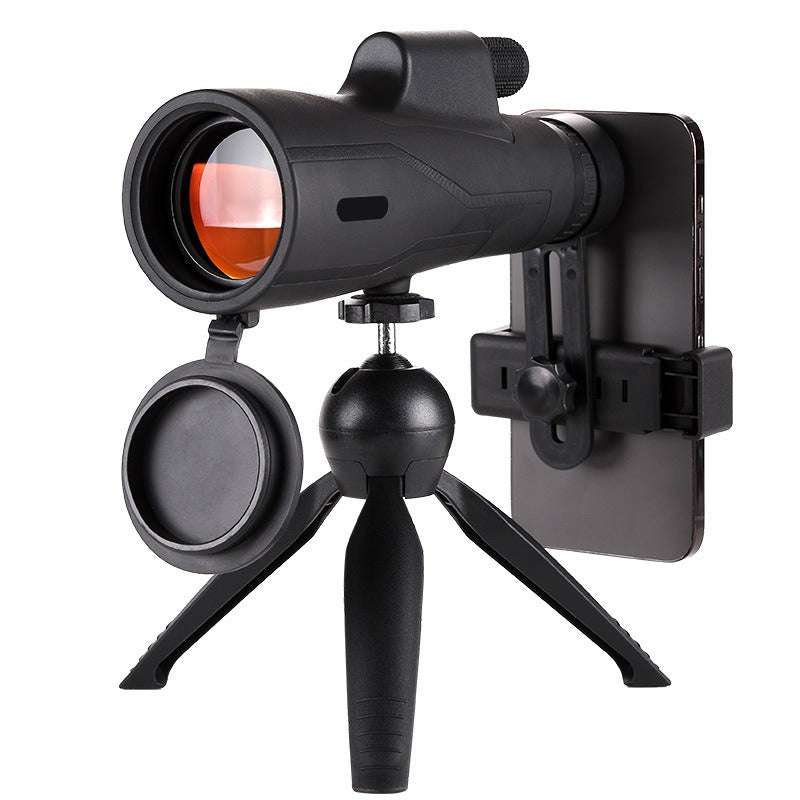 Compact High-Power Monocular Telescope