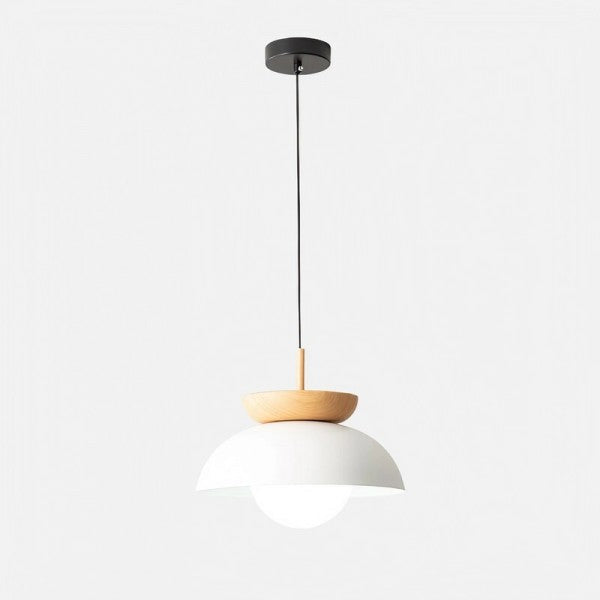 Rustic Wooden Drop Pendant Lamp