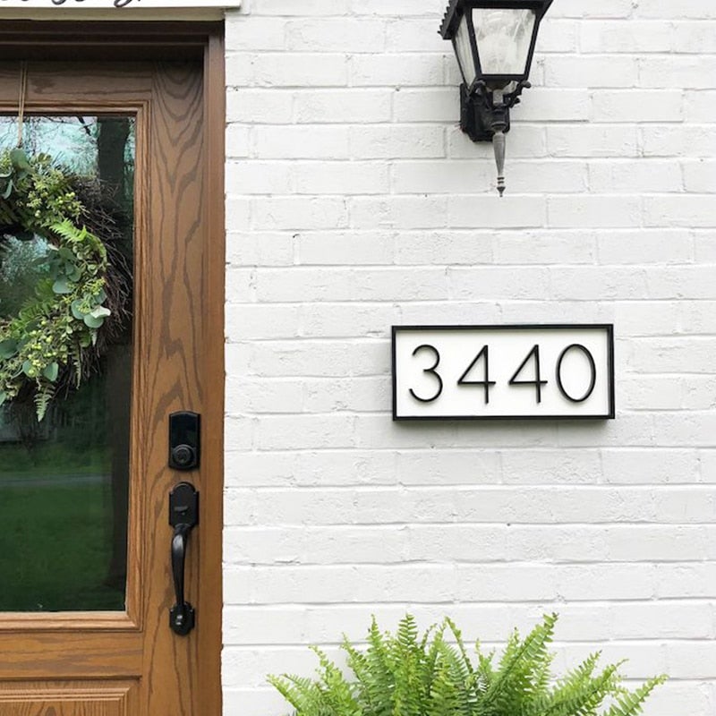 Stylish House Number Signs - Glamry