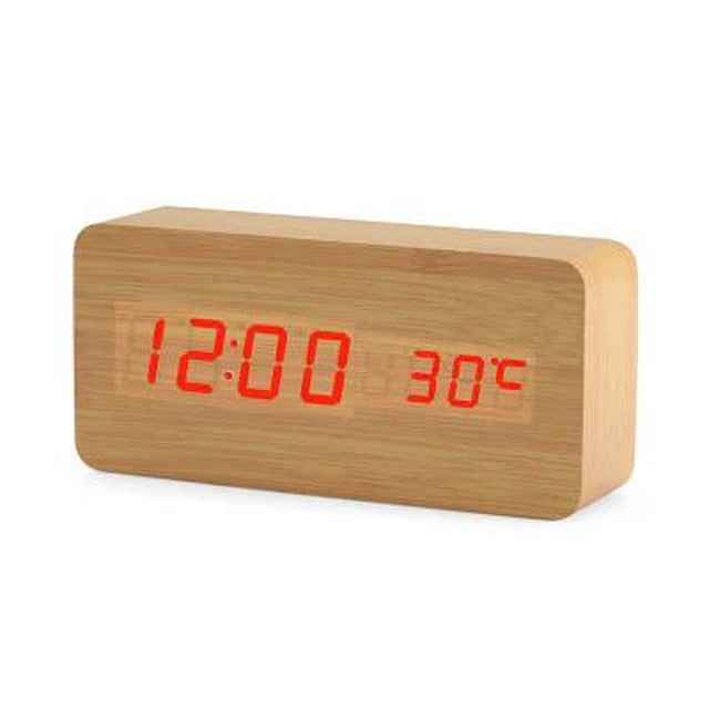 Sleek Digital LED Wake Up Clock