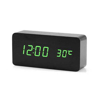 Compact Smart LED Alarm Clock with Clear Voice Display