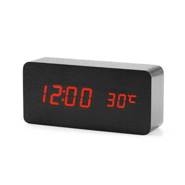 Compact Smart LED Alarm Clock with Clear Voice Display